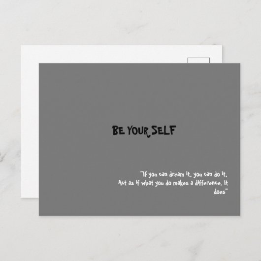 Wees je eigen briefkaart (Voorkant / Achterkant)