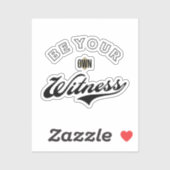 Wees je eigen getuige sticker (Vel)