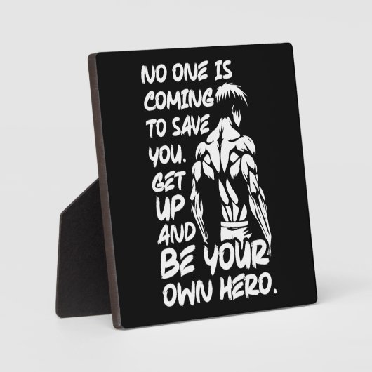 Wees je eigen held - Anime Bodybuilding Gym Workou Fotoplaat (Voorkant)