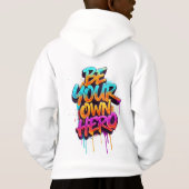 WEES JE EIGEN HELD - Graffiti Typografie (Achterkant)
