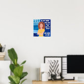 Wees je eigen held - Inspirerende kunstdruk Poster (Thuiskantoor)