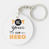 Wees je eigen held sleutelhanger (Achterkant)