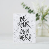 Wees je eigen Hero Quote Briefkaart (Staand voorkant)