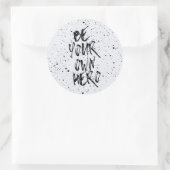 Wees je eigen Hero Quote Ronde Sticker (Tas)