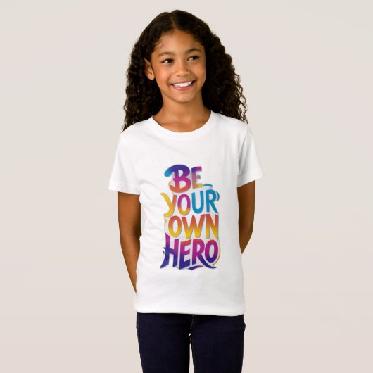 Wees je eigen Hero T-shirt (Voorkant volledig)