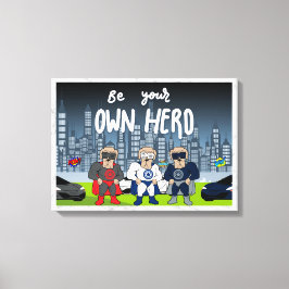 Wees je eigen Hero Wall Art Canvas Afdruk
