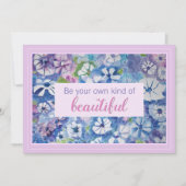 Wees je eigen mooie bevestigende Kaart (Voorkant)