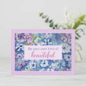 Wees je eigen mooie bevestigende Kaart (Staand voorkant)