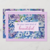 Wees je eigen mooie bevestigende Kaart (Voorkant / Achterkant)