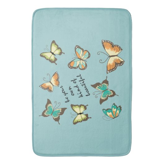 Wees je eigen mooie vlinders badmat (Voorkant Verticaal)