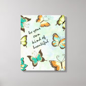 Wees je eigen mooie vlinders canvas afdruk (Voorkant)