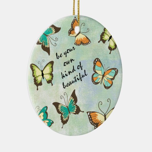 Wees je eigen mooie vlinders keramisch ornament (Rechts)