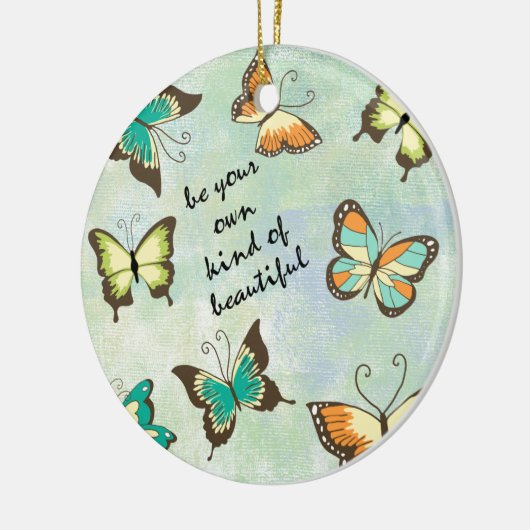 Wees je eigen mooie vlinders keramisch ornament (Links)