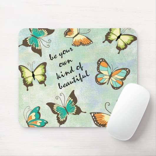 Wees je eigen mooie vlinders muismat (Met muis)