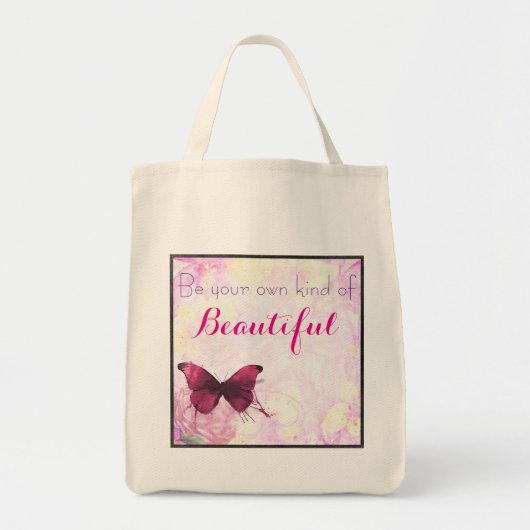 Wees je eigen mooie Waterverf voor citaten Tote Bag (Voorkant)