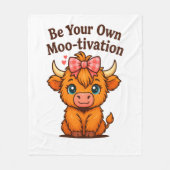 Wees je eigen motivatie fleece deken (Voorkant)