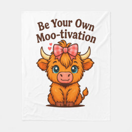 Wees je eigen motivatie fleece deken