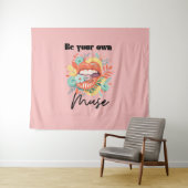 Wees je eigen muze, Self-Love Quote Wandkleed (In Situ (horizontaal))
