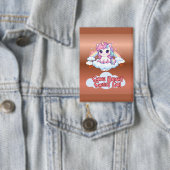Wees Je Eigen Regenboog Knuffel Eenhoorn Button (Insitu)
