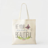 Wees je eigen soort mooi - BOHO Muslin Tote Bag (Voorkant)