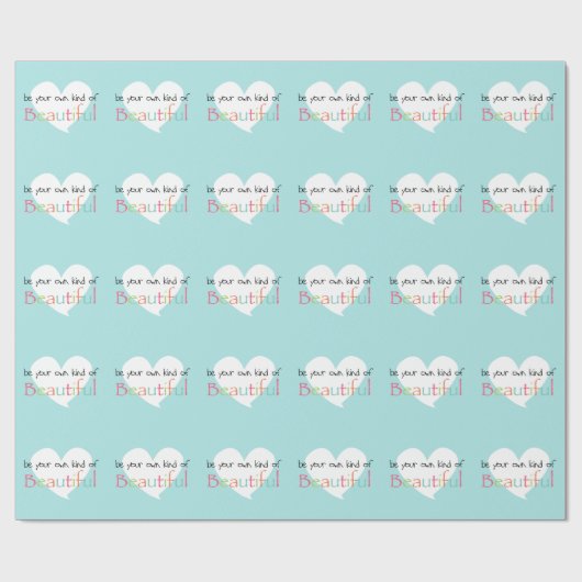 Wees je eigen soort mooi cadeaupapier (Vlak)