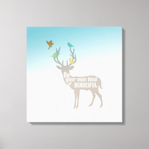 Wees je eigen soort mooi canvas afdruk