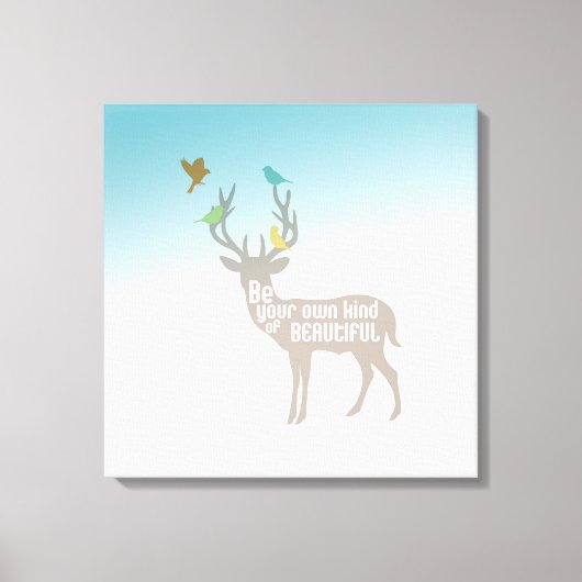 Wees je eigen soort mooi canvas afdruk (Voorkant)