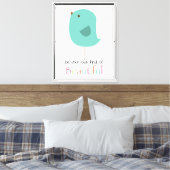 Wees je eigen soort mooi canvas afdruk (Insitu (Slaapkamer))