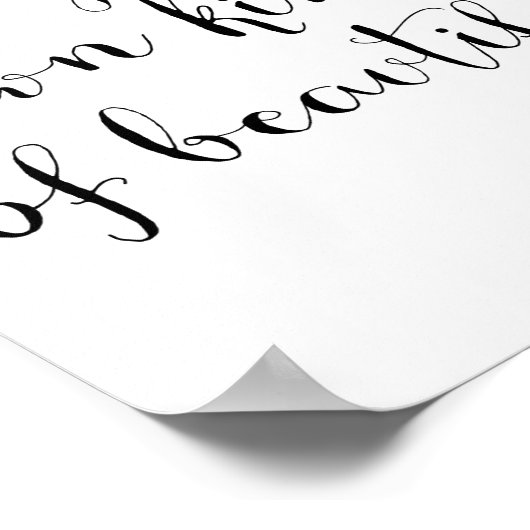 Wees je eigen soort mooi poster (Hoek)