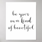Wees je eigen soort mooi poster (Voorkant)