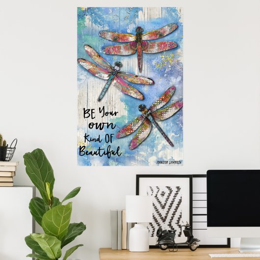 Wees je eigen soort mooi poster (Thuiskantoor)