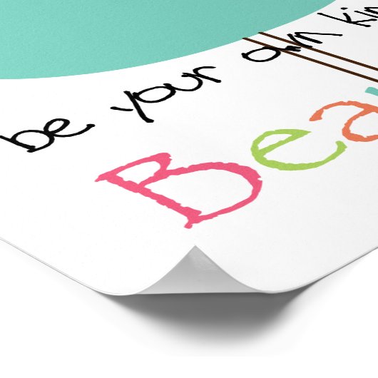 Wees je eigen soort mooi poster (Hoek)