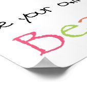 Wees je eigen soort mooi poster (Hoek)