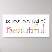 Wees je eigen soort mooi poster (Voorkant)