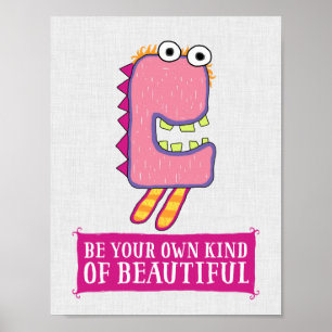 Wees je eigen soort mooi Poster van riddertje
