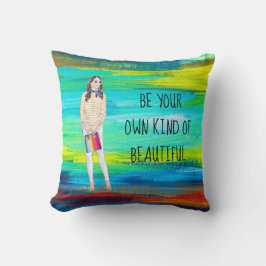 Wees je eigen soort mooi regenboogSierkussen Kussen