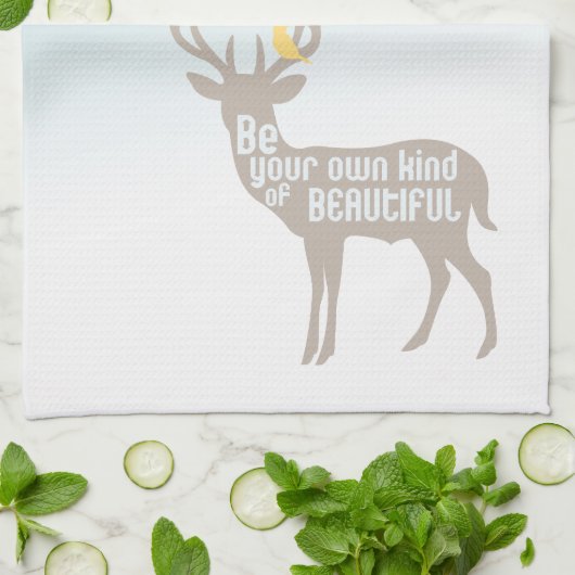 Wees je eigen soort mooi theedoek (Gevouwen)