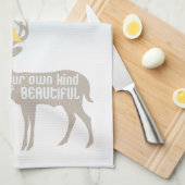 Wees je eigen soort mooi theedoek (Quarter Fold)