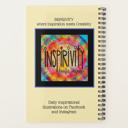 Wees je eigen soort mooie inspirerende citaat planner (Achterkant)