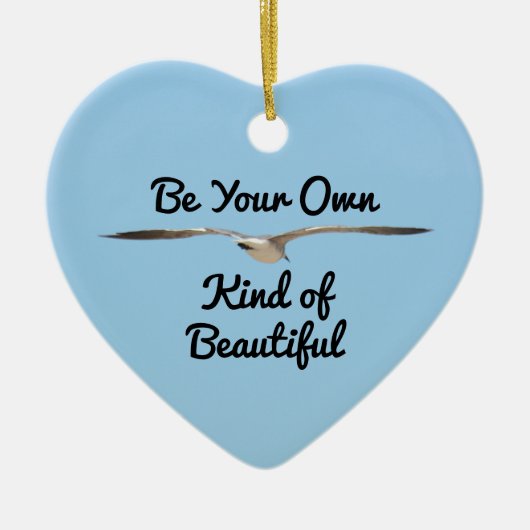 Wees je eigen soort mooie Keepasje Keramisch Ornament (Voorkant)