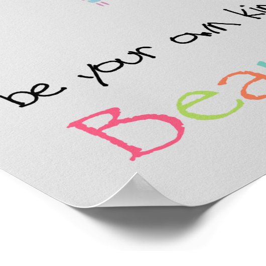 Wees je eigen soort mooie libel poster (Hoek)