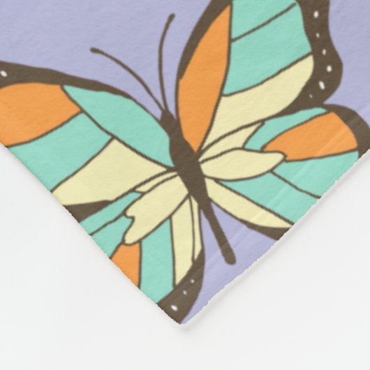 Wees je eigen soort mooie vlinders fleece deken (Hoek)