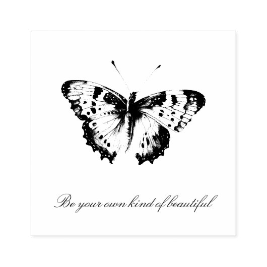 Wees je eigen soort vlinder rubberstempel (Afrduk)