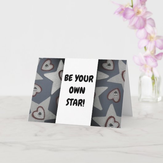 Wees je eigen ster! kaart (Orchidee)