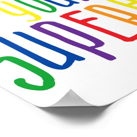 Wees je eigen superheld, Inspirerend citaat Poster (Hoek)