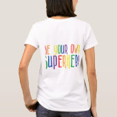 Wees je eigen superheld, Inspirerend citaat T-shirt (Achterkant)