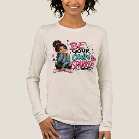 Wees je eigen vonk Tri-Blend shirt (Voorkant)