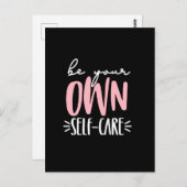 Wees je eigen zelfzorg briefkaart (Voorkant / Achterkant)