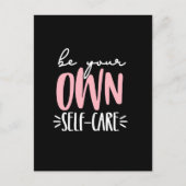Wees je eigen zelfzorg briefkaart (Voorkant)