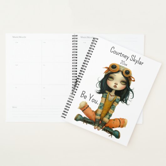Wees je eigenzinnige grillige vrouw, verander naam planner (Display)